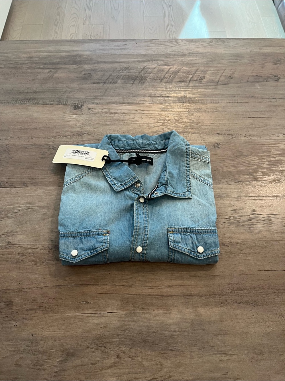 Men's Light Blue Denim Shirt Jacket - Unbranded
